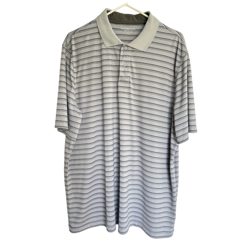 Croft & Barrow Cool & Dry Grey Polo Men's Size XL